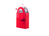 poids pour ballon sac cadeau rouge brillant 12cm