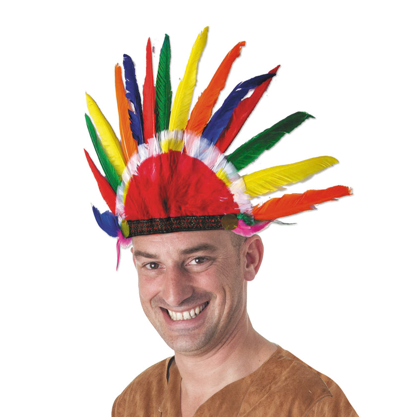 COIFFE INDIEN MULTICOLORE