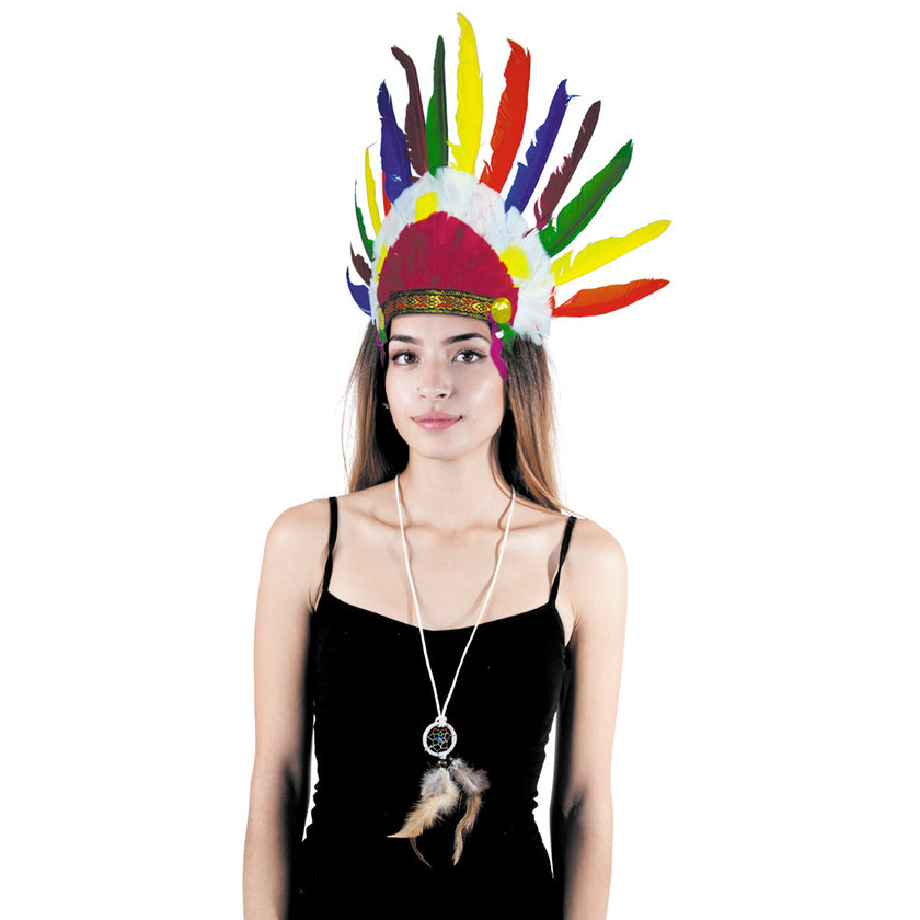 COIFFE INDIEN MULTICOLORE