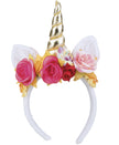 Serre-tête Licorne avec fleurs adulte
