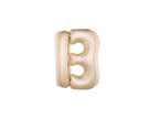 ballon lettre b en aluminium 1m champagne