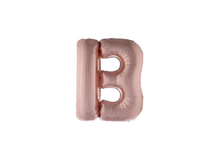 ballon lettre b en aluminium 1m cuivre