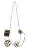 Collier steampunk engrenages dorés