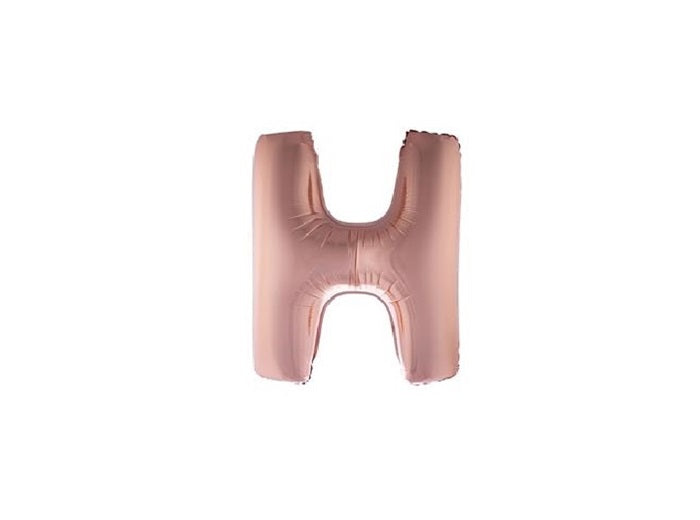 ballon lettre h en aluminium 1m cuivre
