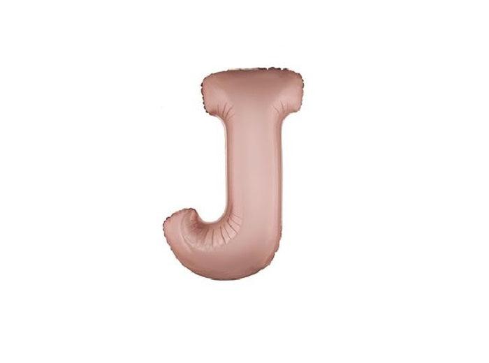 ballon lettre j en aluminium 1m cuivre