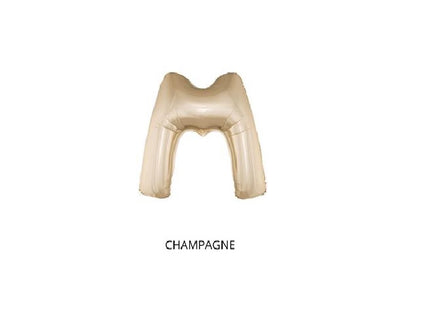 ballon lettre m en aluminium 1m champagne