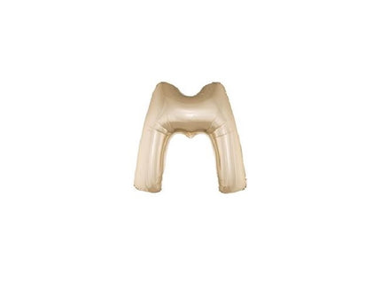 ballon lettre m en aluminium 1m champagne