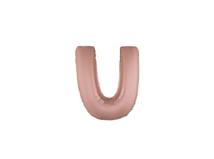 ballon lettre u en aluminium 1m cuivre