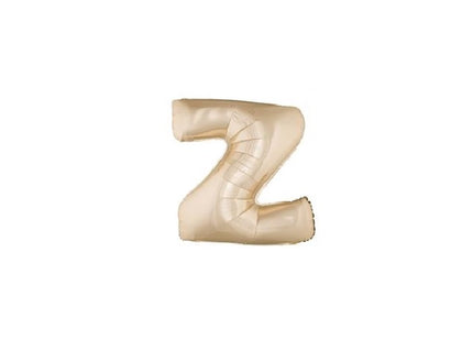ballon lettre z en aluminium 1m champagne