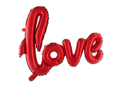 ballon aluminium love rouge 100x67cm