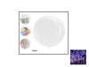 ballon transparent à garnir ou pour guirlande led 61cm