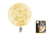 ballon rond transparent avec confettis or 45cm