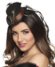 Mini chapeau steampunk avec engrenages noir adulte