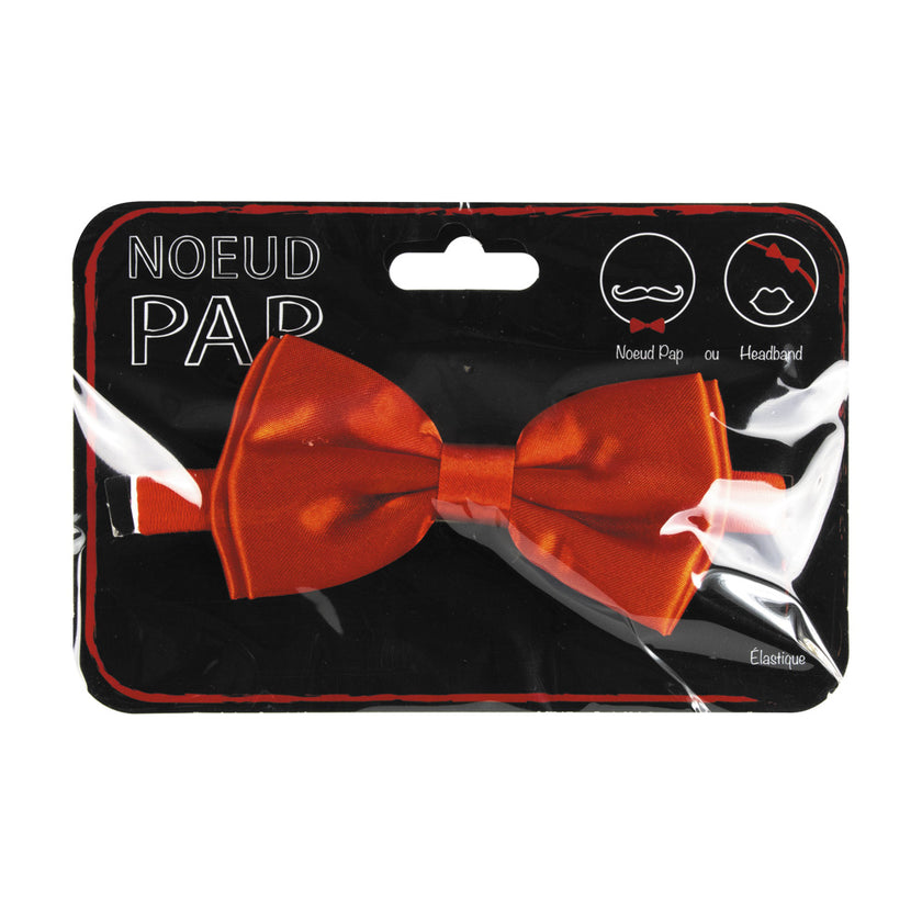 NOEUD PAP SATIN 8CM X4CM ROUGE