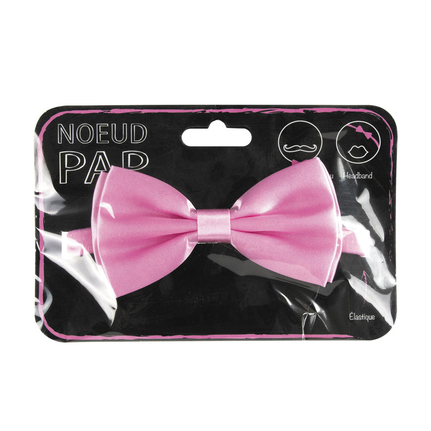NOEUD PAP SATIN 8CM X4CM ROSE CLAIR