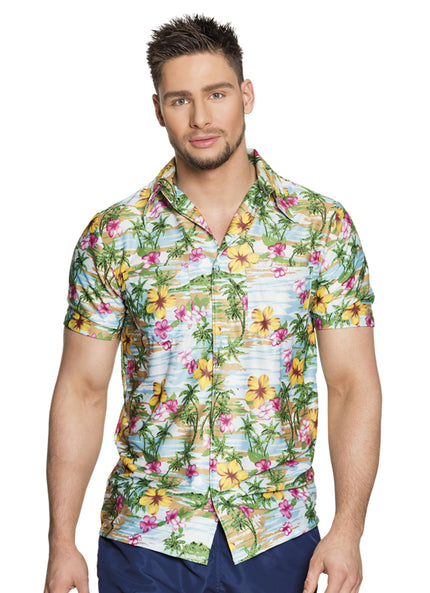 Chemise hawaïenne colorée homme