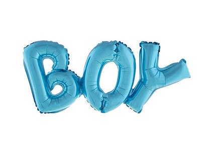 ballon aluminium boy bleu 92x37cm