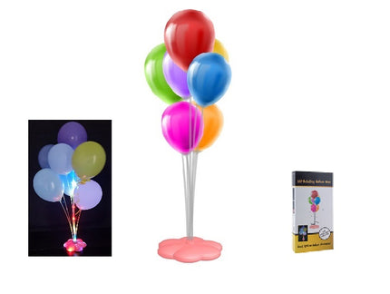 support rotatif avec 7 sticks led''s à ballons 77cm