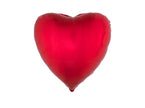 lot de 25 ballons aluminium coeur rouge 76cm