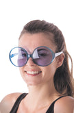 LUNETTES HIPPY BLEUES GEANTES