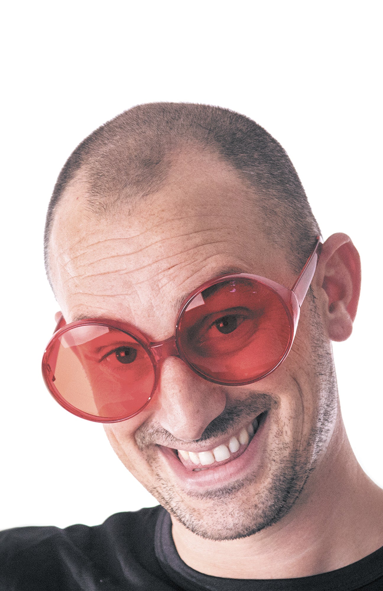 LUNETTES HIPPY ROUGES GEANTES