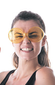 LUNETTES HIPPY JAUNES GEANTES