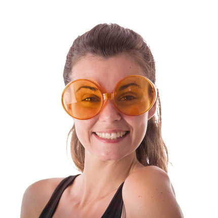 LUNETTES HIPPY ORANGES GEANTES