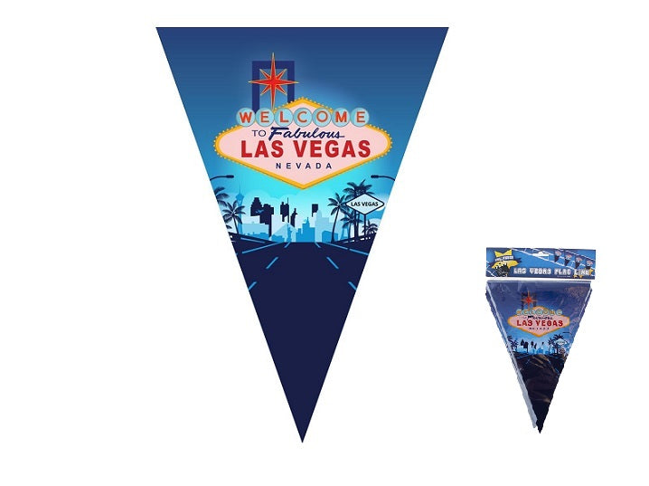 guirlande 10 fanions motif las vegas 5m