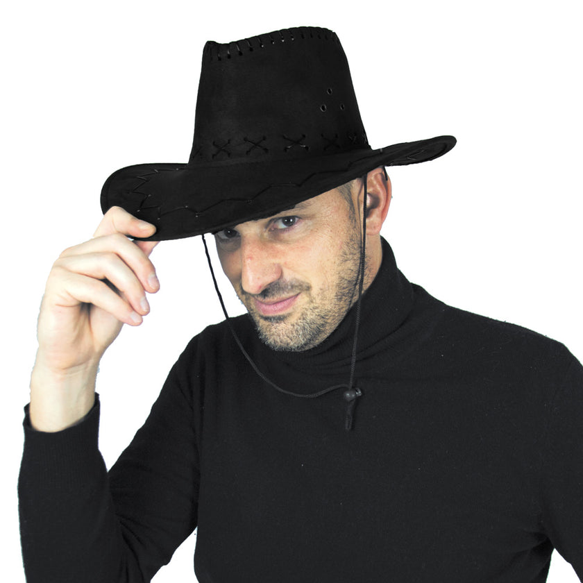 CHAPEAU BUFFALO LUXE NOIR