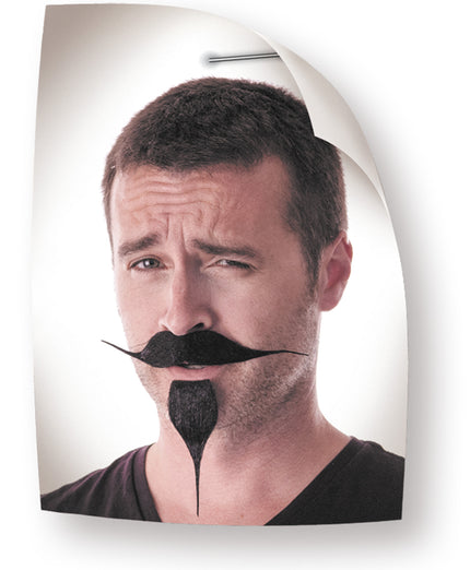 MOUSTACHE+BOUC NOIR