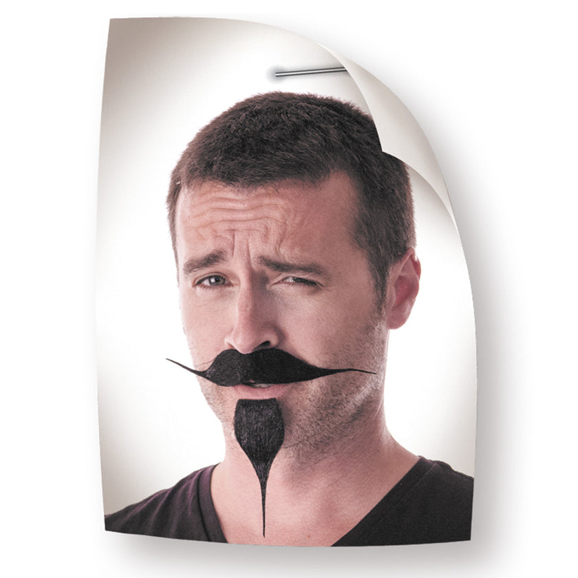 MOUSTACHE+BOUC NOIR