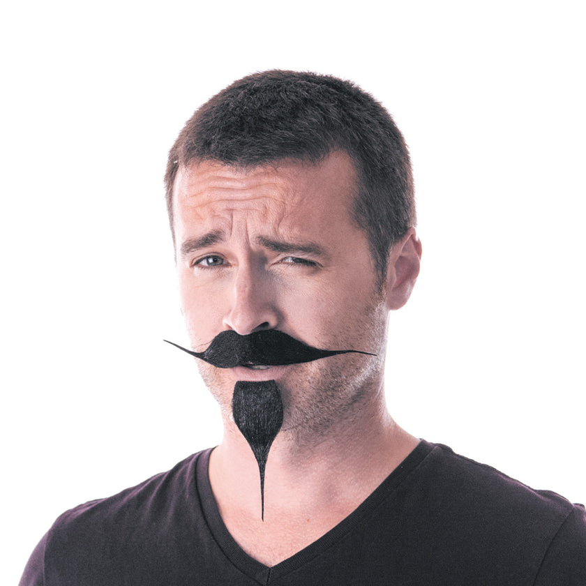 MOUSTACHE+BOUC NOIR
