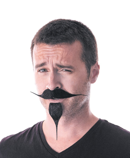 MOUSTACHE+BOUC NOIR