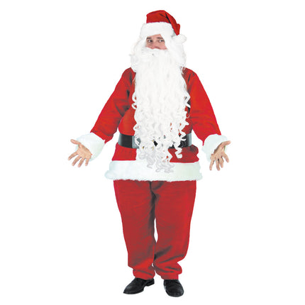 PERRUQUE ET BARBE BLANCHE EXTRA LONGUE LUXE