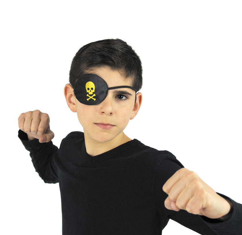 CACHE OEIL PIRATE TISSU ENFANT