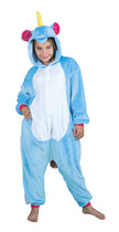 COSTUME KIGURUMI LICORNE BLEUE ENFANT T 11/14 ANS