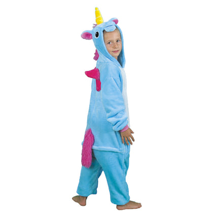 COSTUME KIGURUMI LICORNE BLEUE ENFANT T 4/6ANS