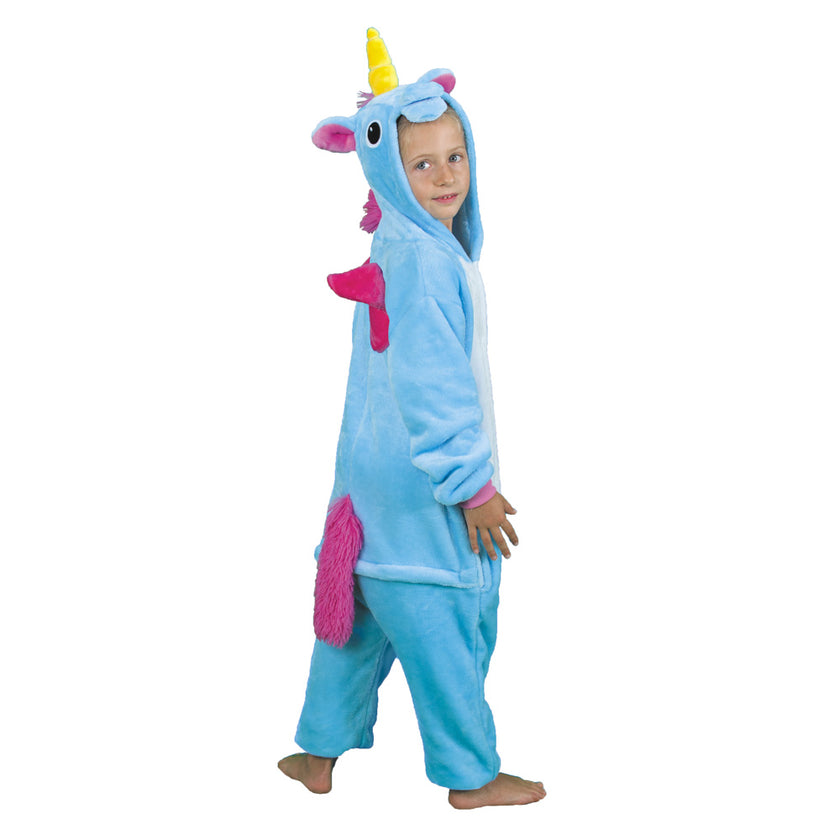 COSTUME KIGURUMI LICORNE BLEUE ENFANT T 4/6ANS