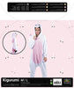 COSTUME KIGURUMI LICORNE ROSE ET BLANCHE ADULTE