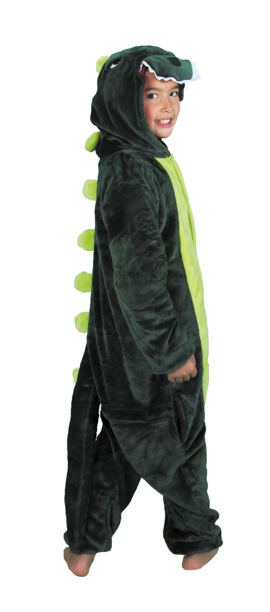 COSTUME KIGURUMI DINO VERT ENFANT T 11/14 ANS