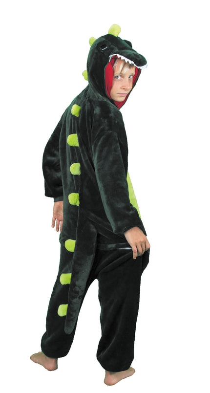 COSTUME KIGURUMI DINO VERT ENFANT T 7/9 ANS