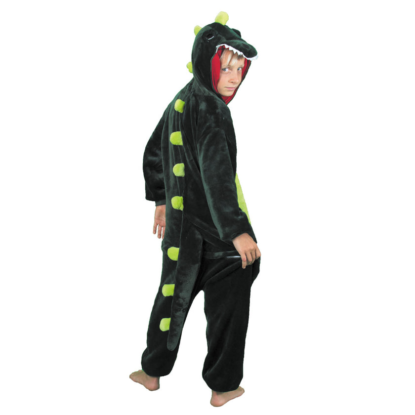 COSTUME KIGURUMI DINO VERT ENFANT T 7/9 ANS
