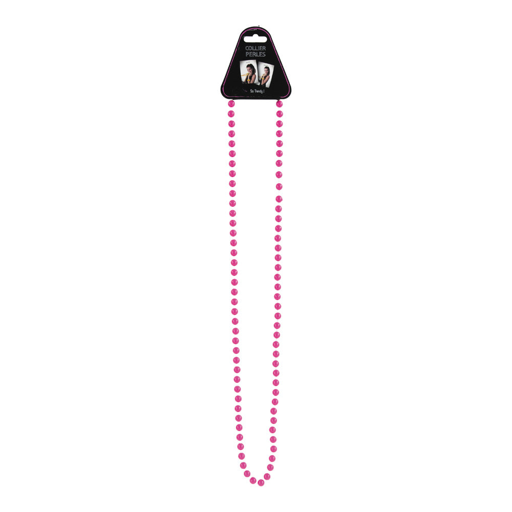 COLLIER PERLES ROSE