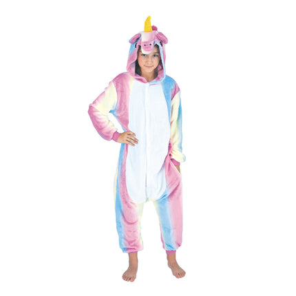 COSTUME KIGURUMI LICORNE ARC EN CIEL ENFANT T 11/14 ANS
