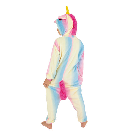 COSTUME KIGURUMI LICORNE ARC EN CIEL ENFANT T 7/9 ANS