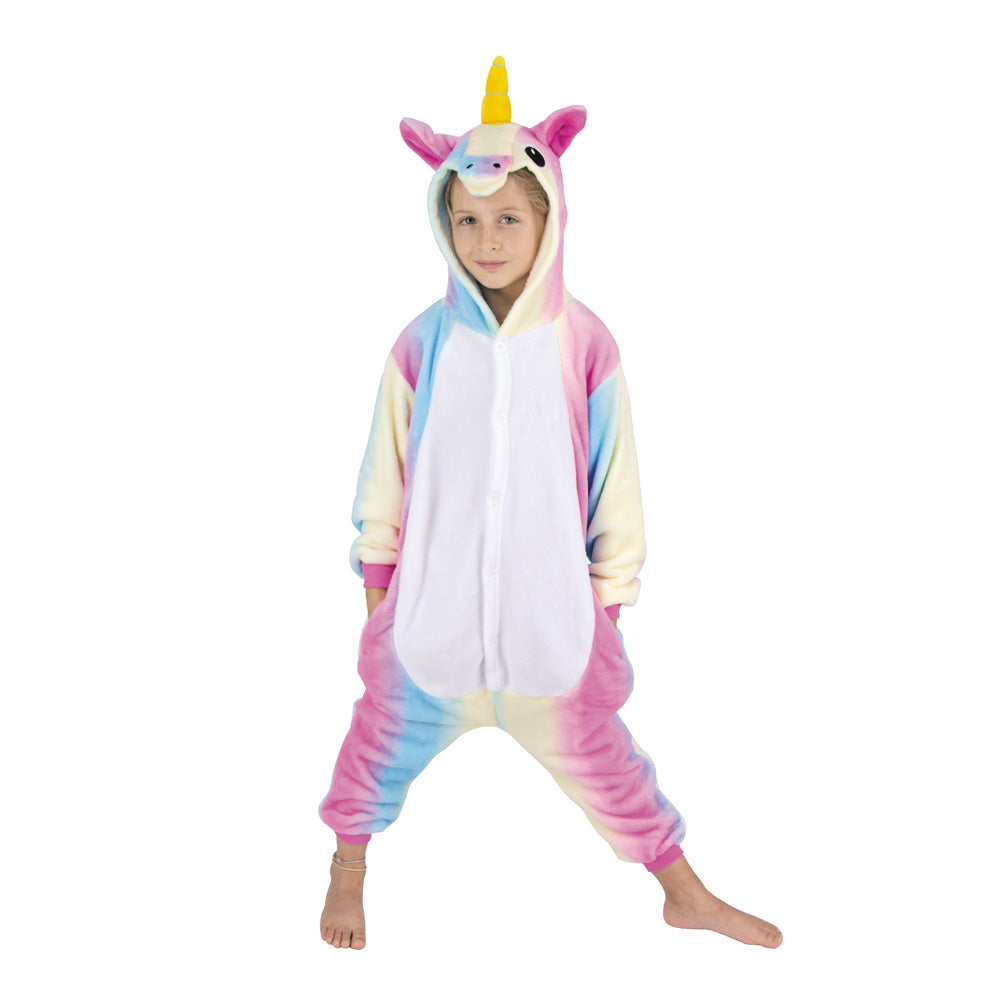 COSTUME KIGURUMI LICORNE ARC EN CIEL ENFANT T 4/6ANS