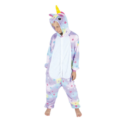 COSTUME KIGURUMI LICORNE AVEC ETOILES ENFANT T 7/9 ANS