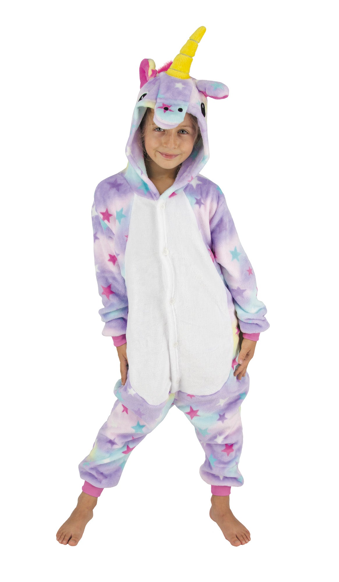 COSTUME KIGURUMI LICORNE AVEC ETOILES ENFANT T 4/6ANS