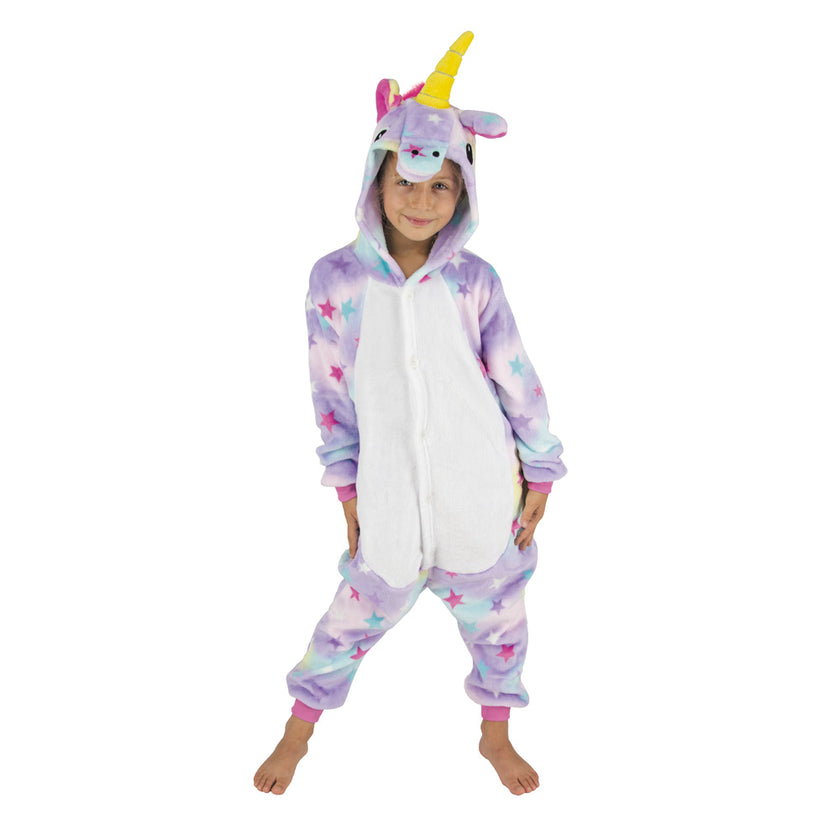 COSTUME KIGURUMI LICORNE AVEC ETOILES ENFANT T 4/6ANS