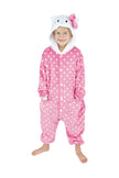 COSTUME KIGURUMI CHAT ROSE ENFANT T 7/9 ANS